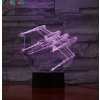 Beling 3D lampa, X-wing, 7 farebná S472