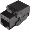 Solarix Networks Limited Samorezný netienený keystone CAT5E UTP RJ45 - SXKJ-5E-UTP-BK-SA - 25286701