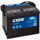 Exide Excell 12V 60Ah 640A EB608