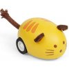 Bigjigs Toys Drevené naťahovacie zvieratko Mačka žltá
