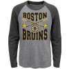 Outerstuff Detské Tričko Boston Bruins Cross Stick Ls Triblend Raglan Veľkosť: Detské XL (13 - 15 rokov)