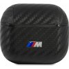 Ochranné púzdro BMW Pu Carbon M Collection pre AirPods 3, čierne