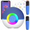 KARAOKE SÚPRAVA 2 BEZDRÔTOVÉ MIKROFÓNY PRENOSNÝ BLUETOOTH REPRODUKTOR LED
