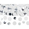 PartyDeco Dekorácia kruh konfety strieborné (6 g)