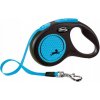 Automatické vodítko Flexi Neon páska M-5m do 25kg modrá