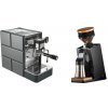 Stone Espresso Pure + Eureka Mignon Single Dose PRO, Black & Oak