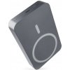 Power bank EMOS WI 1046, 10 000 mAh, 20 W+Wireless, šedá