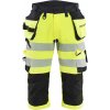 Blåkläder AB 1123 REFLEXNÍ KALHOTY POD KOLENA SE ČTYŘSMĚRNÝM STREČEM Farba: Žlutá/cerná, Veľkosť: C50