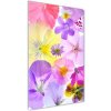Vertikálny foto obraz sklo tvrdené Farebné kvety 50x100 cm