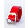 Dámsky opasok z pravej kože červený, Obvod pásu/celková dĺžka opasku 95cm