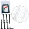 CHOMIK OCHRANNÁ SIEŤ PROTI VTÁKOM MONO+MONO 8 X 14 M + 16 KOLÍKY (15 g/m2) *6427