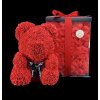 Medvídárek BIG Romantic medvedík z ruží 40cm darčekovo balený - svetlo červený