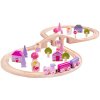 Bigjigs Rail Drevená vláčikodráha osmička pre princezné 40 dielov