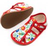 Baby Bare Shoes BABY BARE SHOES SLIPPERS - WHITE FOLKLORE Veľkosť: 31, Vnútorná dĺžka topánky v cm: 20.2, Vnútorná šírka topánky v cm: 7.8