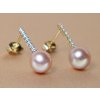 Zlaté náušnice s perlami WW015YE-FP