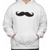 Fajntričko Mikina Fúzy, Farba biela, Strih/ Variant Pánsky/UNISEX