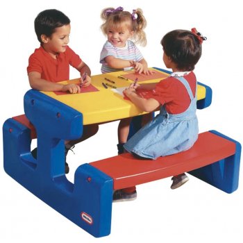 Little Tikes Veľký piknikový stolík Primary 4668