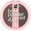 essence Brow Powder Duo sada na obočie 03 Dark 1,8 g