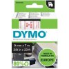 DYMO páska D1 9mm x 7m, červená na bielej S0720700