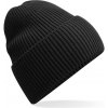 Beechfield Čepice B 384R s manžetou, pletená, dlouhá COT53384R00299-black Černá UNI