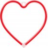Forever RTV100214 HEART neónové LED svetlo červená 20x2x21 cm