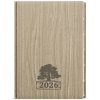 Týdenní diář 2026 Oskar Wood A5 světle hnědá -