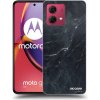 Picasee silikónové Motorola Moto G84 5G - Black marble čierne
