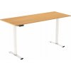 AlzaErgo Table ET2 Essential biely + doska 160 × 80 cm lamino dub