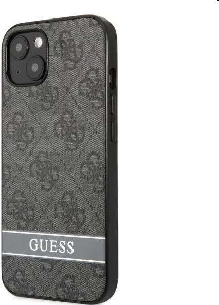 Púzdro Guess PU 4G Stripe Apple iPhone 13 mini, šedé