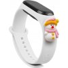Vánoční silikonový náramek Hurtel Strap pro Xiaomi Mi Band 4 / Mi Band 3 Vánoční silikonový náramek bílý (Snowman 2)