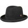 Čierny pánsky homburg - klobúk Mayser Homburg - limitovaná kolekcia Veľkosť: 61 cm (XL)