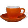 Biebri šálka s podšálkou, 65ml, oranžová
