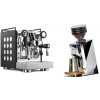 Rocket Espresso Appartamento, black/white + Eureka Mignon Zero 65 Speedy, CR chrome