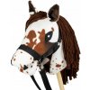 Hobby Horse Skippi A5 - strakatý - bodkovaný - hnedo-biely - pre deti