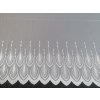 Luxusné vyšívaná záclona 66713/175 biela 175 cm