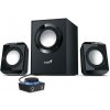 Genius SW-2.1 300 Ver. II , Reproduktory, 2.1, 10W, ovládací modul, 2× 3,5mm jack, čierne