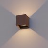 Vonkajšie nástenné svietidlo Calex LED Cube, hore/dole, výška 10 cm, - 7001000100