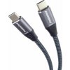 PremiumCord ku31cr15 USB-C ( USB 3.2 GEN 2, 3A, 60W, 20Gbit/s ) bavlněný oplet, 1,5m