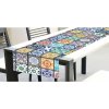 DIMEX | Behúň na stôl Starobylé kachličky TS 016 | viacfarebná | 40 x 140 cm + Behúne českej výroby DIMEX TS 016 Starobylé kachličky
