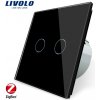 Vypínač č.5, bezdrôtový SMART (ZigBee) čierna (LIVOLO)