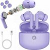 Bezdrôtové slúchadlá do uší Manta Rytmo TWS bluetooth fialové