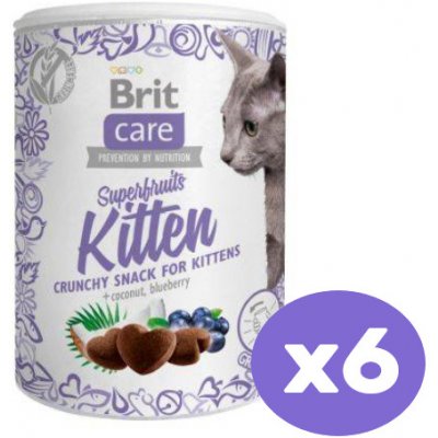BRIT CARE Cat Snack Superfruits Kitten 6 x 100 g