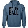 Volleyball nápis - Oversized mikina pánska Moon - kratšia + širšia - S ( Denim )