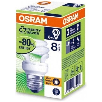 Osram žiarovka Duluxstar Mini Twist 8W 825 E27