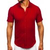 Bolf pánska mušelínová košeľa s krátkymi rukávmi 2013 bordová