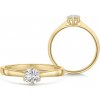 Sofia Diamonds zlatý zásnubný prsteň s diamantom UDRG47932Y