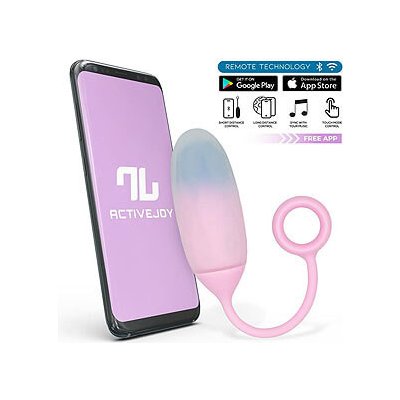 InToYou App Series Vibrating Egg with App Double Layer Silicone Purple-Blue