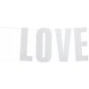 Girlanda PartyDeco Love GRL71-018B strieborná 55 cm