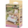 Sylvanian Families Epoch Súprava 5533 Kočík pre trojčatá