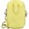 Dámska kožená crossbody kabelka žltá - Delami Charissa žltá